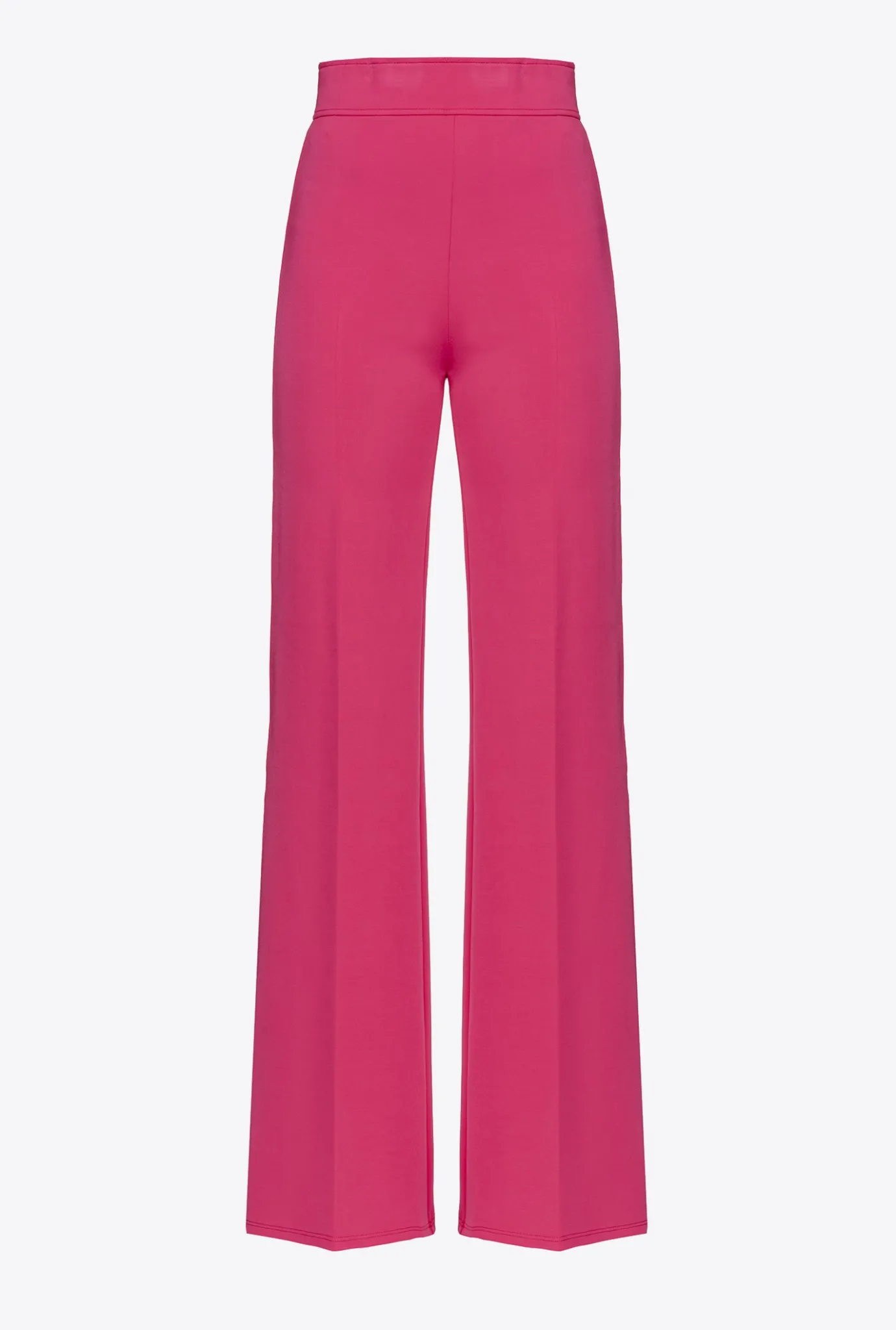 Tailleurs Et Ensembles|PINKO Pantalon Pattes D'Elephant Rouge Framboise