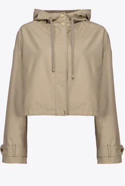 Vêtements D'extérieur|PINKO Parka Courte A Lacets Boa