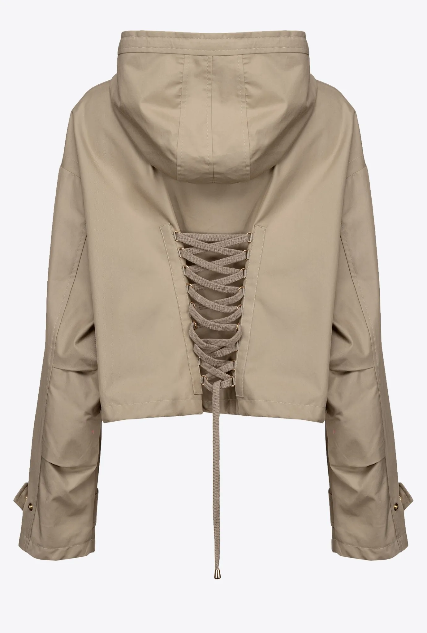 Vêtements D'extérieur|PINKO Parka Courte A Lacets Boa