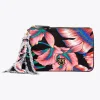Autres Accessoires|PINKO Pochette Flat Bag En Canvas Recycle Imprime Multi. Noir/Rouge