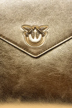 Sacs De Soirée|PINKO Pochette Flat Bag Lamee Or-Or Antique