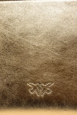 Sacs De Soirée|PINKO Pochette Flat Bag Lamee Or-Or Antique