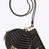 Maroquinerie|PINKO Pochettes Tour De Cou A Chevrons Noir-Vieil Or