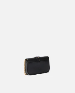 Sacs À Bandoulière|PINKO Pocket Love Bag One Simply Noir-Vieil Or