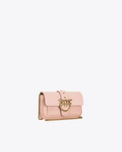 Sacs À Bandoulière|PINKO Pocket Love Bag One Simply Rose/Rose Poudre-Or Antique