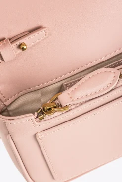Sacs À Bandoulière|PINKO Pocket Love Bag One Simply Rose/Rose Poudre-Or Antique