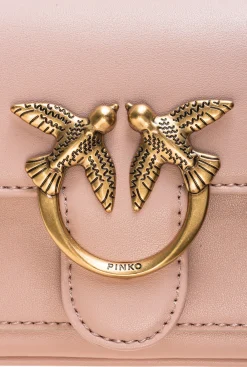 Sacs À Bandoulière|PINKO Pocket Love Bag Simply Rose/Rose Poudre-Or Antique