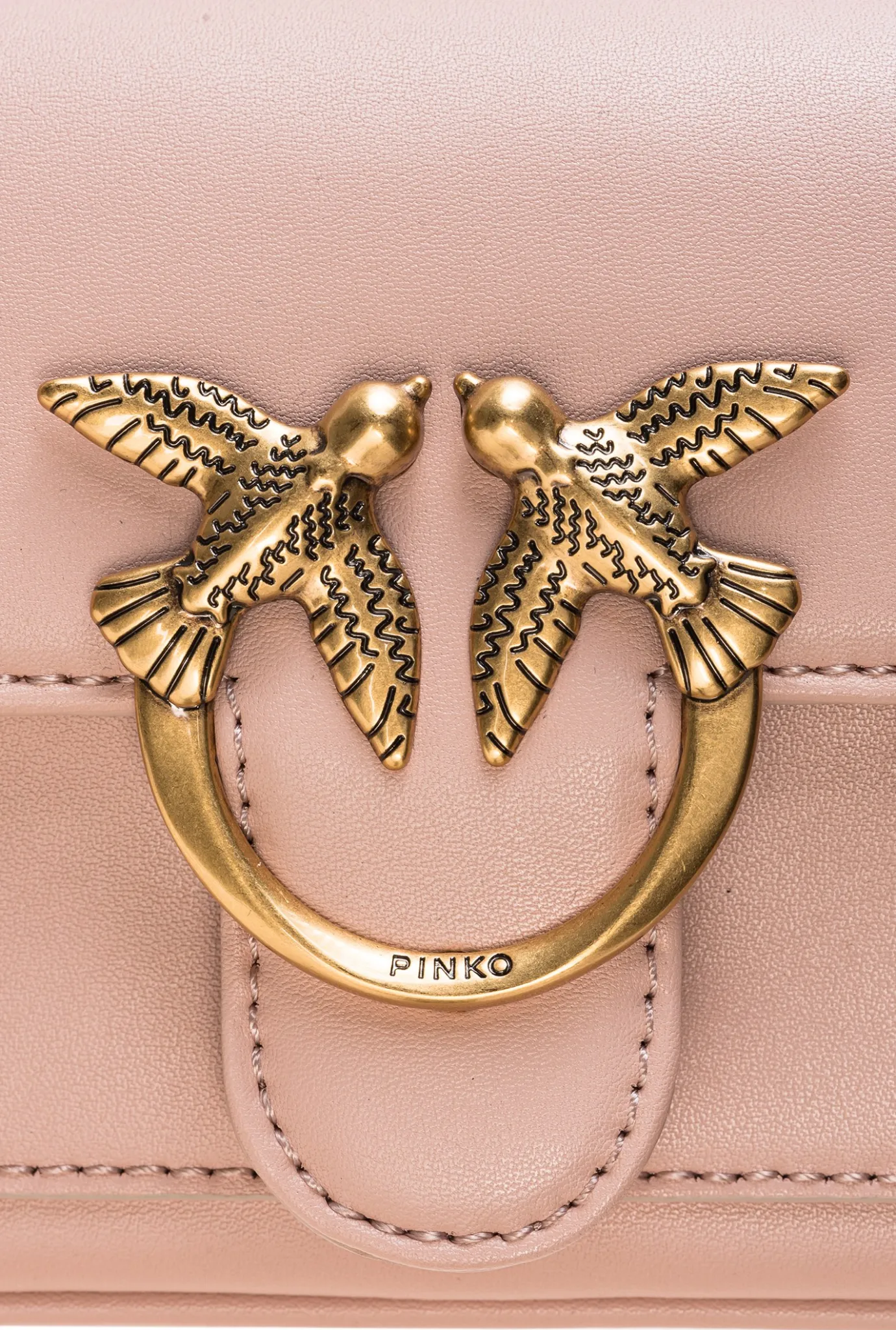 Sacs À Bandoulière|PINKO Pocket Love Bag Simply Rose/Rose Poudre-Or Antique