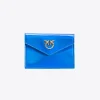 Maroquinerie|PINKO Porte-Cartes Plat Irise Galleria Bleu Irise-Or Antique