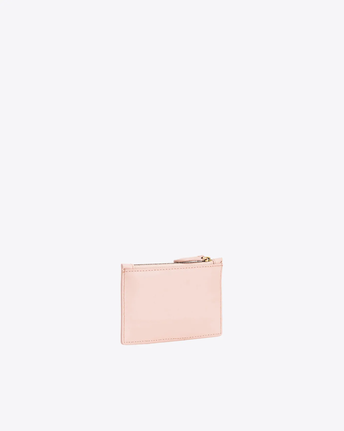 Maroquinerie|PINKO Porte-Cartes Zippe Rose/Rose Poudre-Or Antique