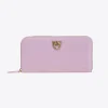 Maroquinerie|PINKO Portefeuille A Contour Zippe En Cuir Iris-Or Antique