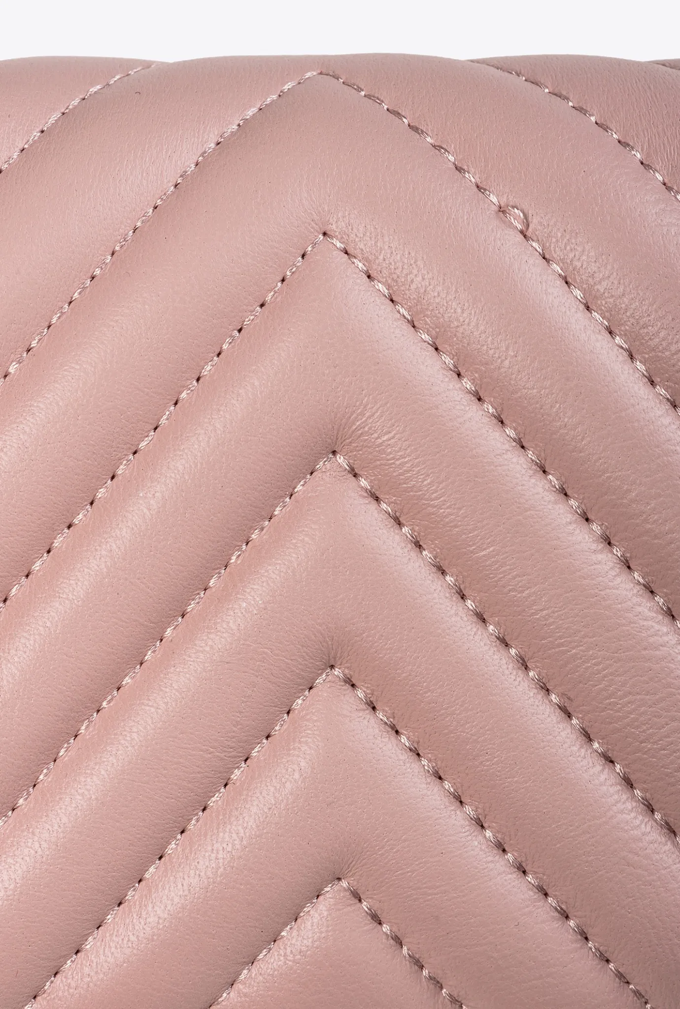 Mini Sacs|PINKO Portefeuille Love Bag Chevron Rose/Rose Poudre-Or Antique