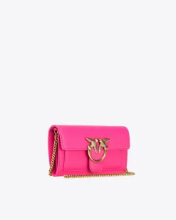 Maroquinerie|PINKO Portefeuille Love Bag Simply Rose Pinko-Or Antique