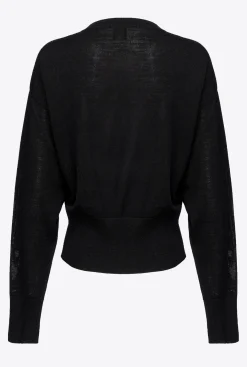 Pièces En Maille|PINKO Pull Avec Broderie Cerise Multi. Noir/Rouge