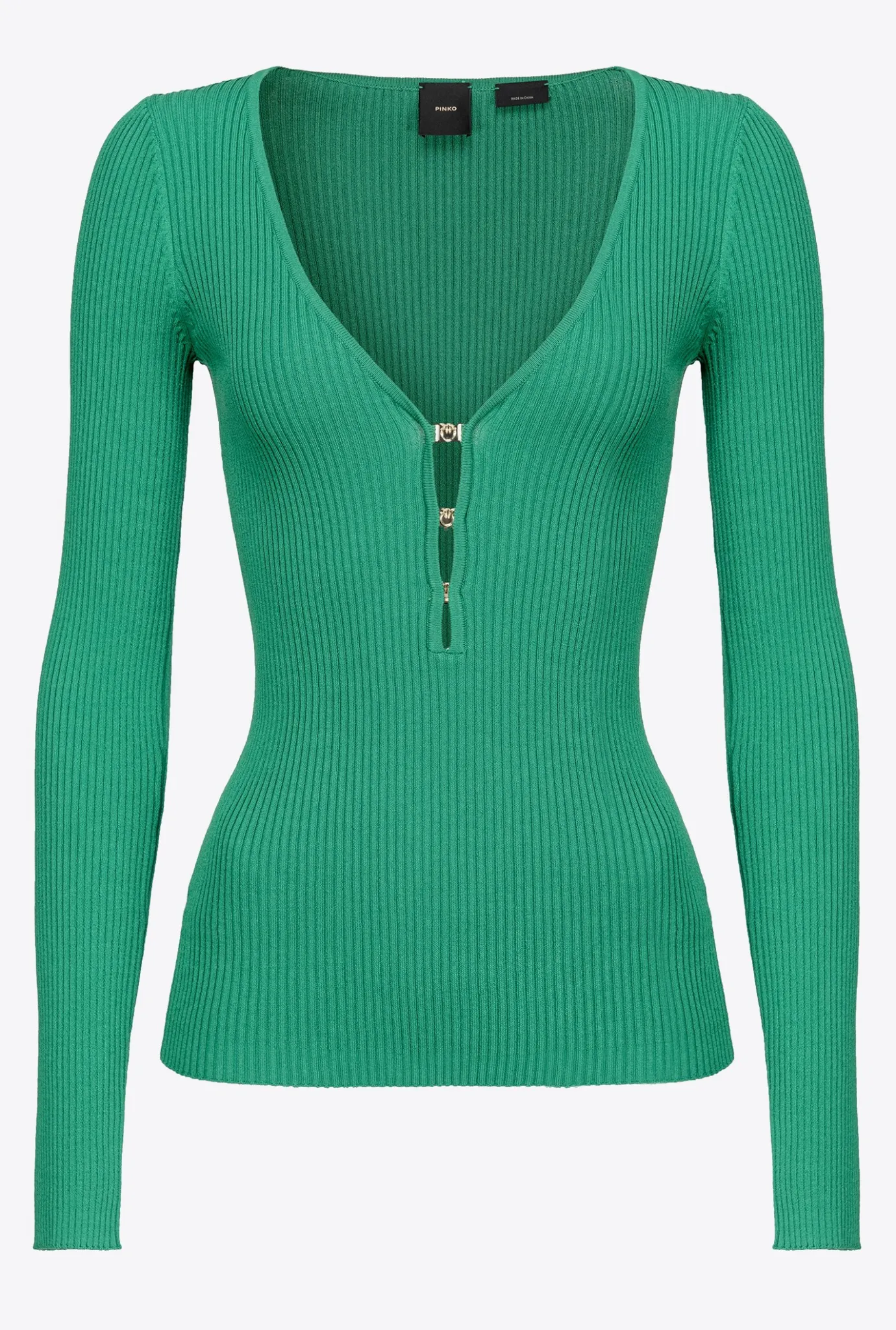 Pièces En Maille|PINKO Pull Cotele A Manches Longues Amazonie