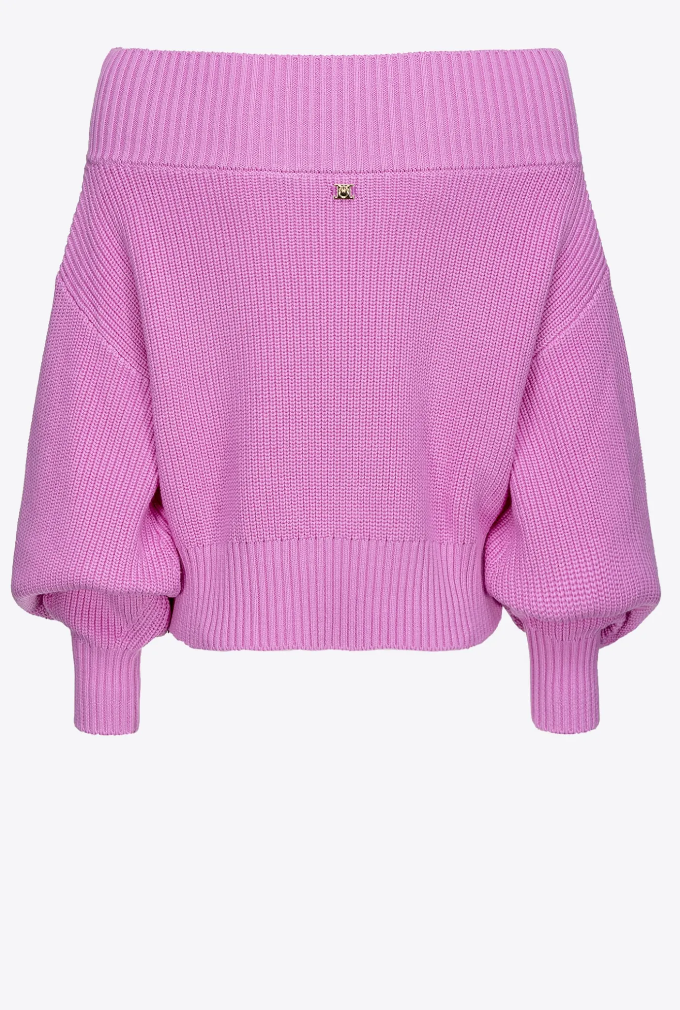 Pièces En Maille|PINKO Pull En Cotes Anglaises A Epaules Denudees Opera Mauve