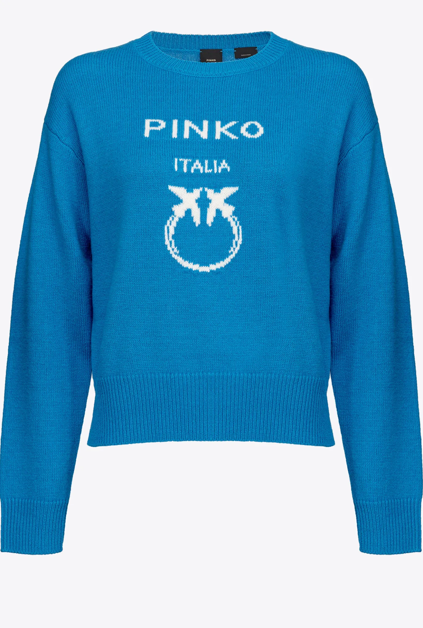 Pièces En Maille|PINKO Pull Love Birds Bleu Directoire