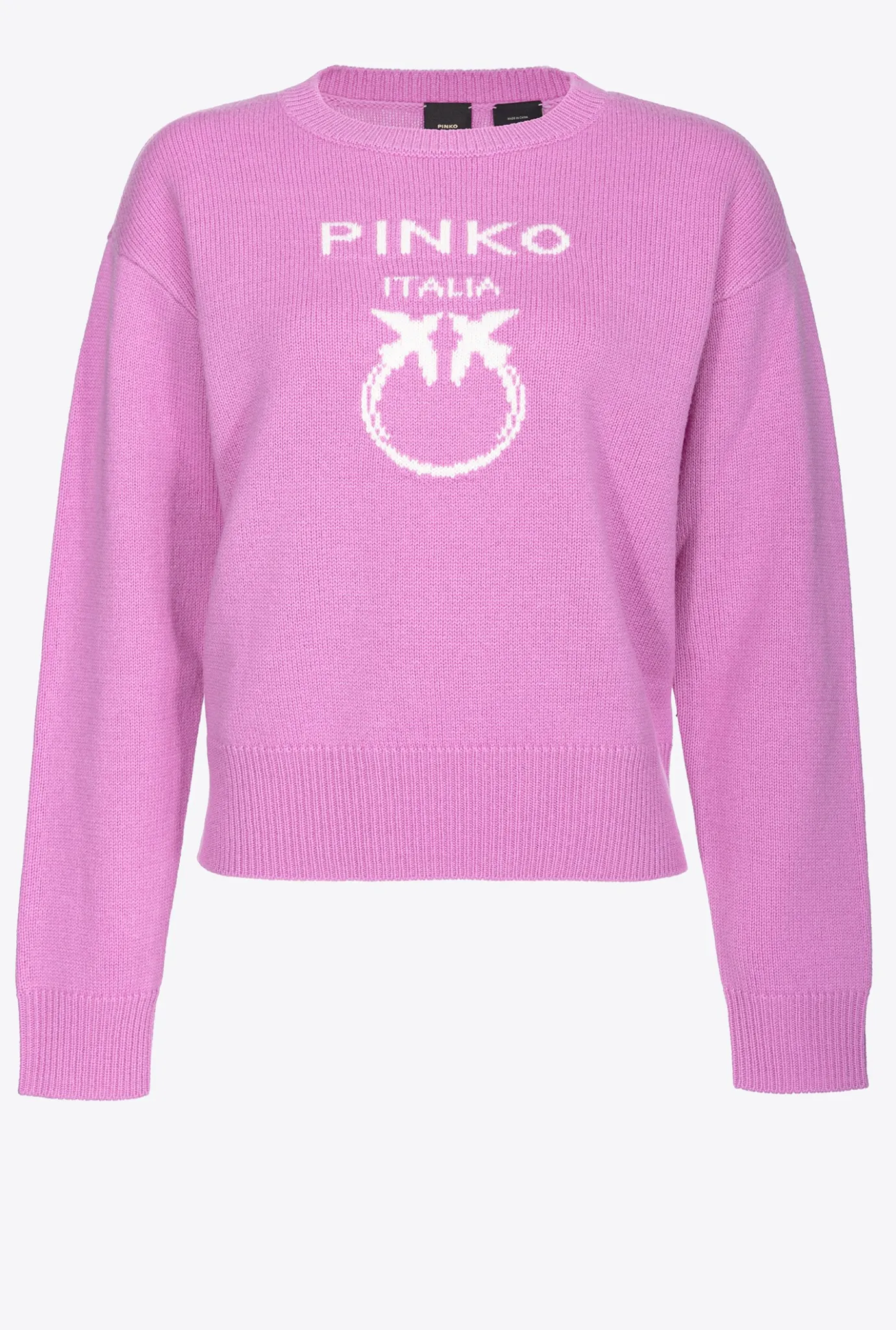 Pièces En Maille|PINKO Pull Love Birds Opera Mauve