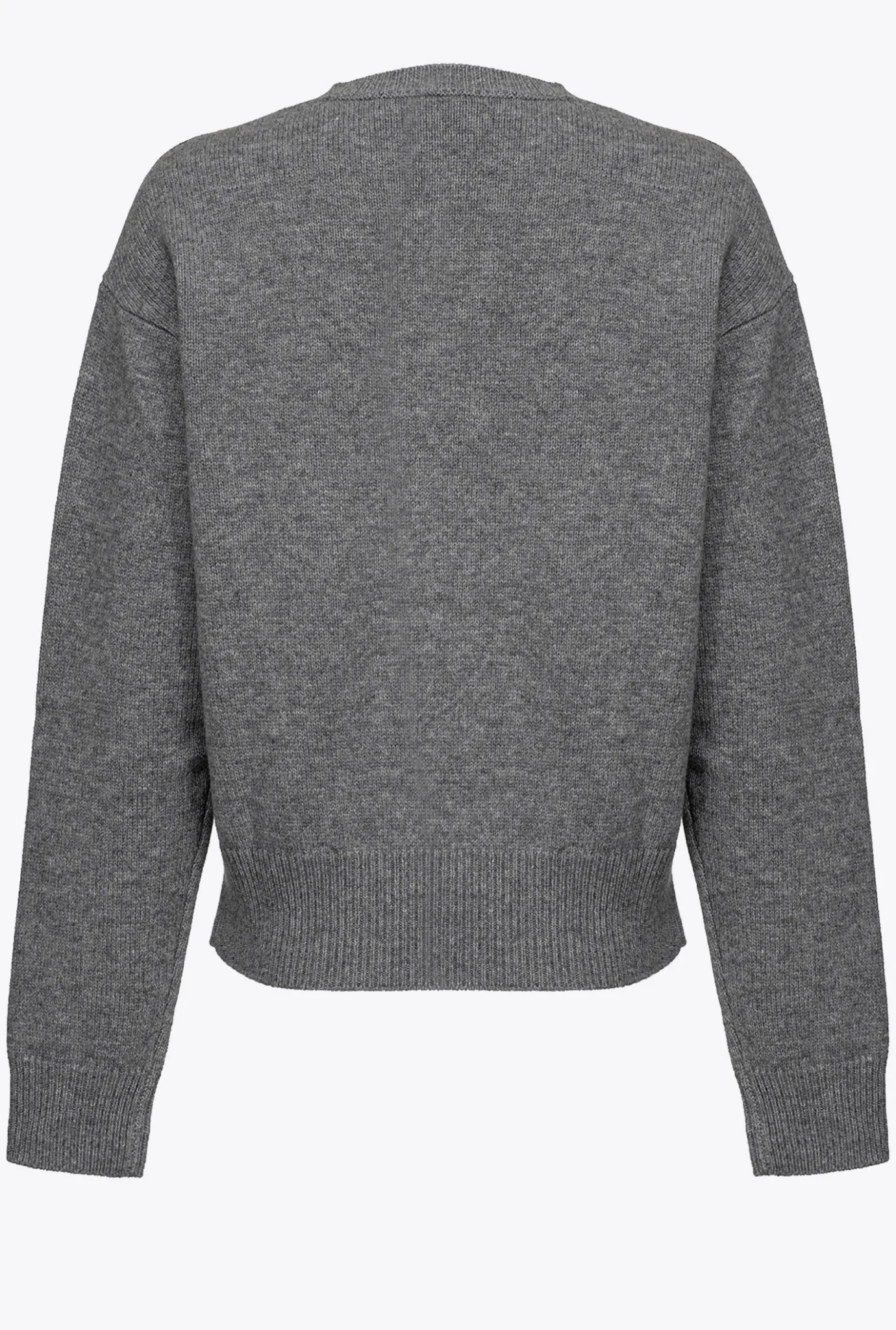 Pièces En Maille|PINKO Pull Love Birds Gris Pluie Fine