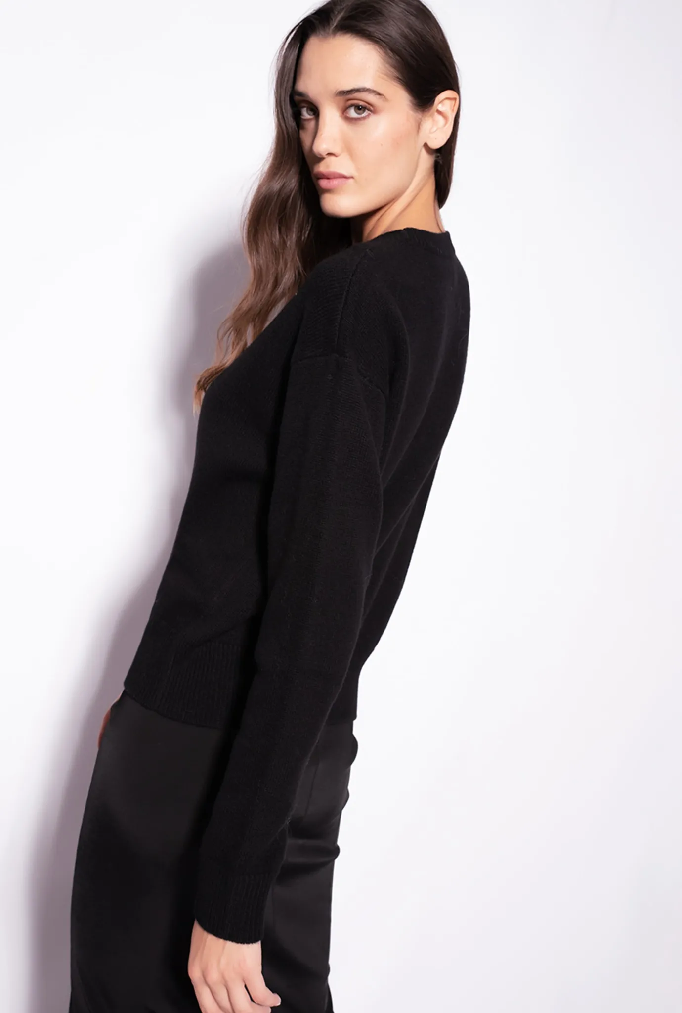 Pièces En Maille|PINKO Pull Love Birds Noir/Blanc