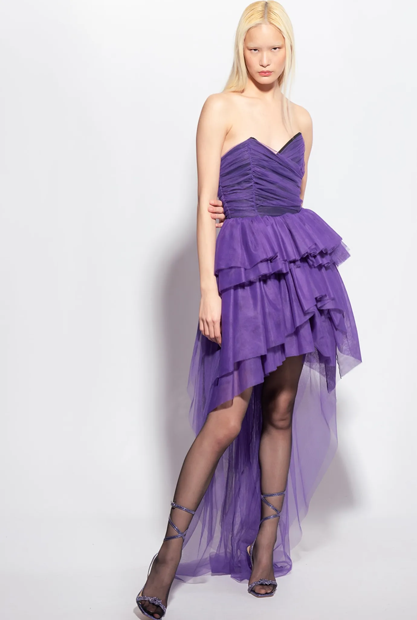 Robes|PINKO Robe Bustier En Tulle Liberte