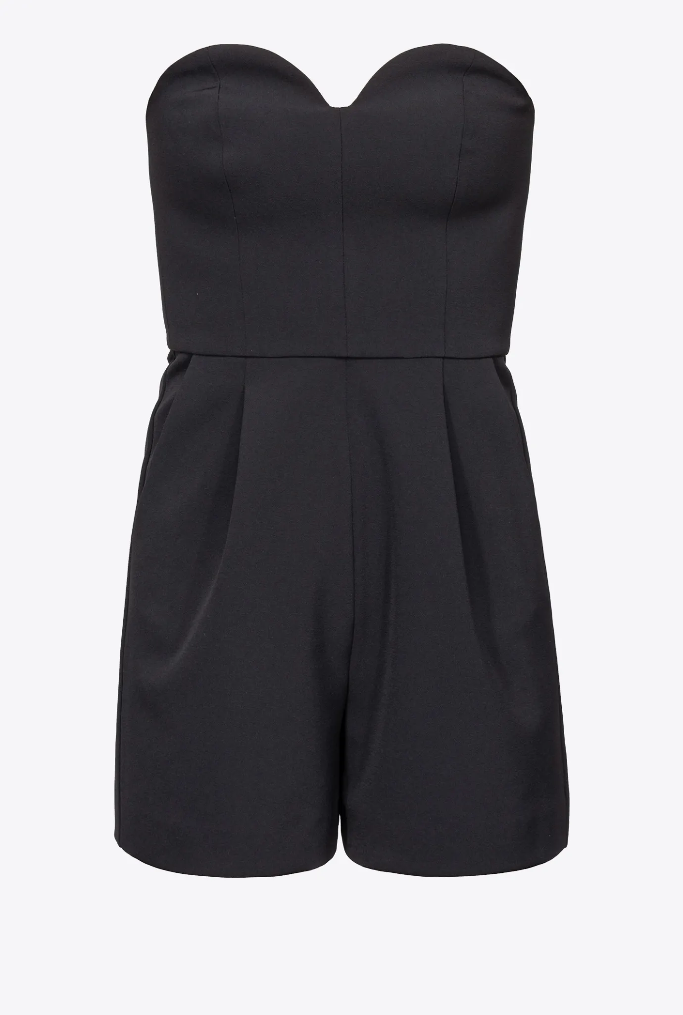 Robes|PINKO Robe Deux-Pièces Avec Combishort Noir/Fuchsia