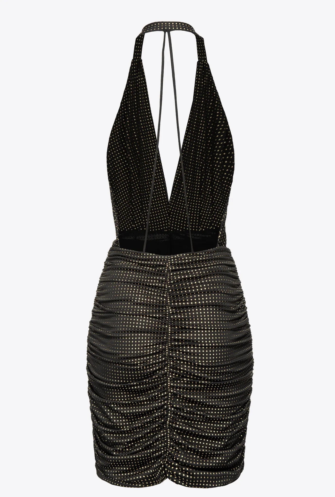 Robes|PINKO Robe Dos Nu A Micro Clous Noir/Or