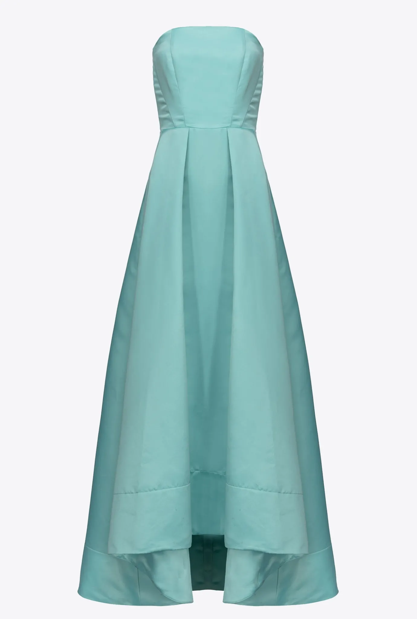 Robes|PINKO Robe Elegante En Satin Duchesse Bleu Nil