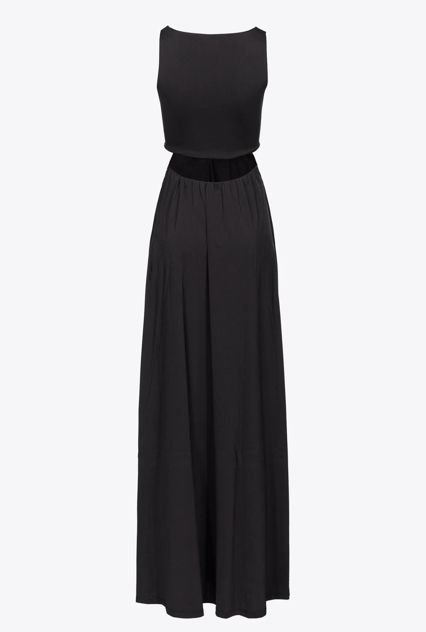 Robes|PINKO Robe Longue A Detail Metallique Noir Limousine