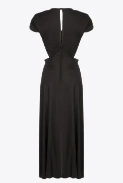 Robes|PINKO Robe Longue A Hanches Nues Noir Limousine