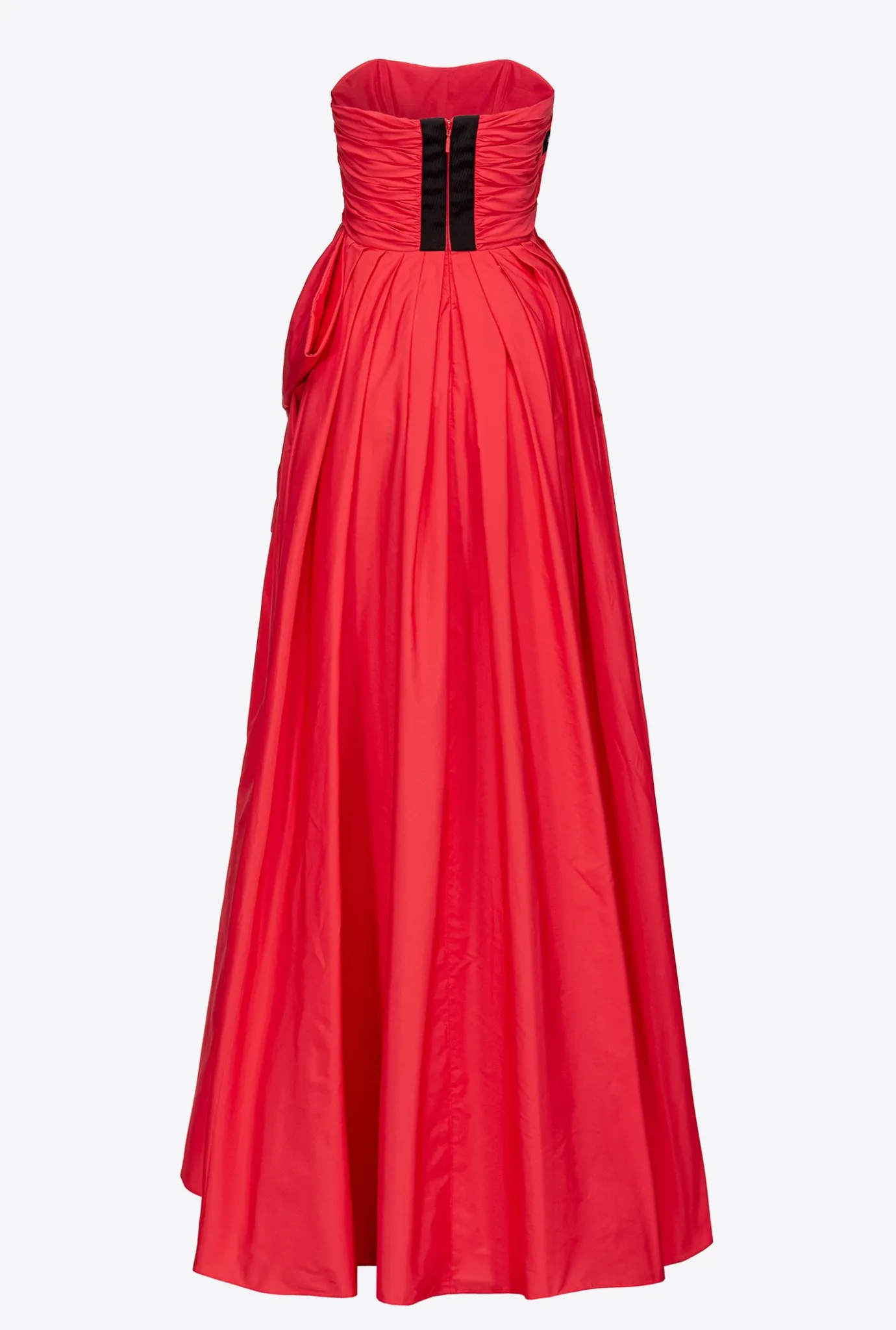 Robes|PINKO Robe Longue En Taffetas Rose Azalee