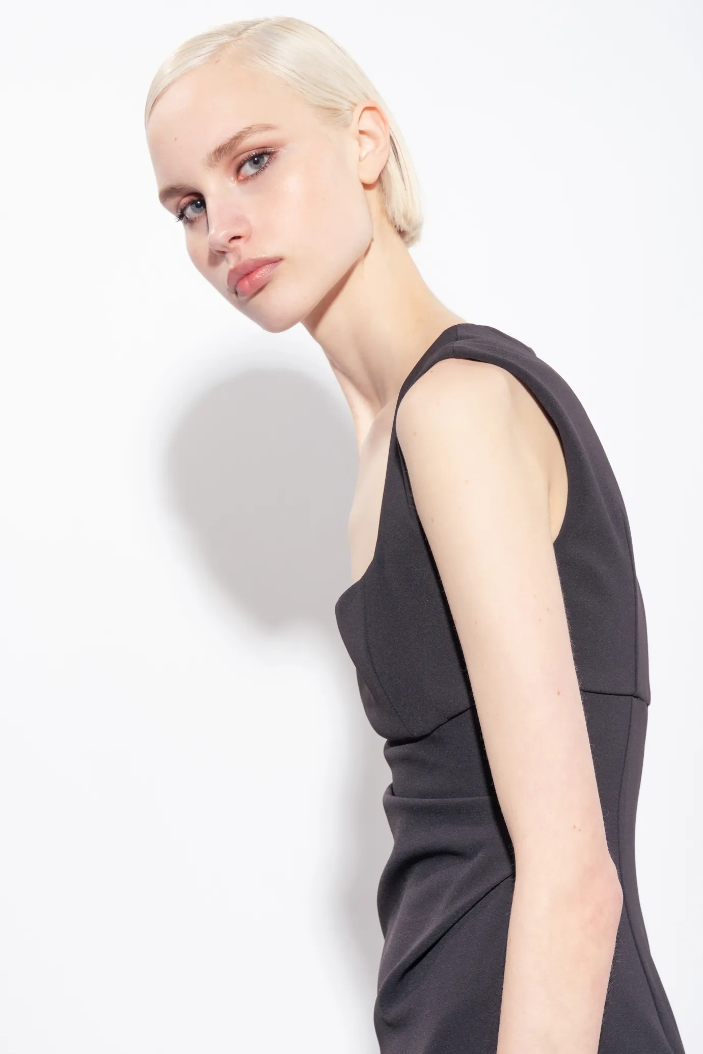 Tailleurs Et Ensembles|PINKO Robe Midi Fendue Noir Limousine