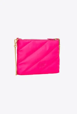 Sacs À Bandoulière|PINKO Sac A Bandoulière Flat Bag Recycled Rose Pinko-Or Antique