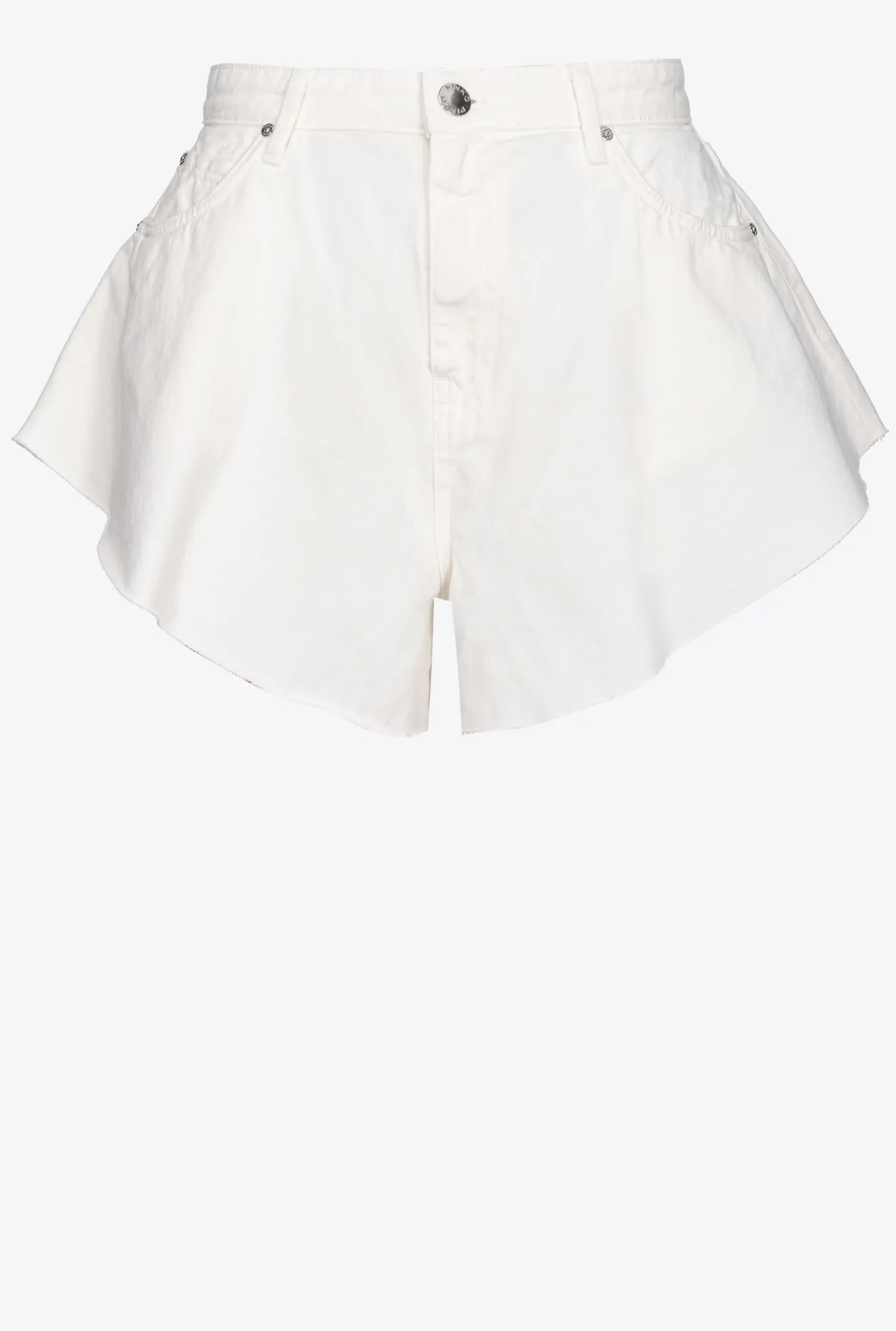 Jeans|PINKO Short Butterfly En Bull Blanc Brill.