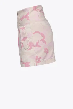 Jeans|PINKO Short Cargo Camouflage Rose Mult. Nude/Rose