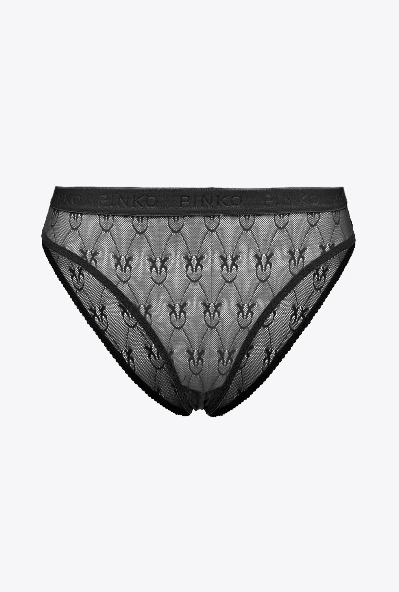 Lingerie|PINKO Slip En Dentelle Noir Limousine