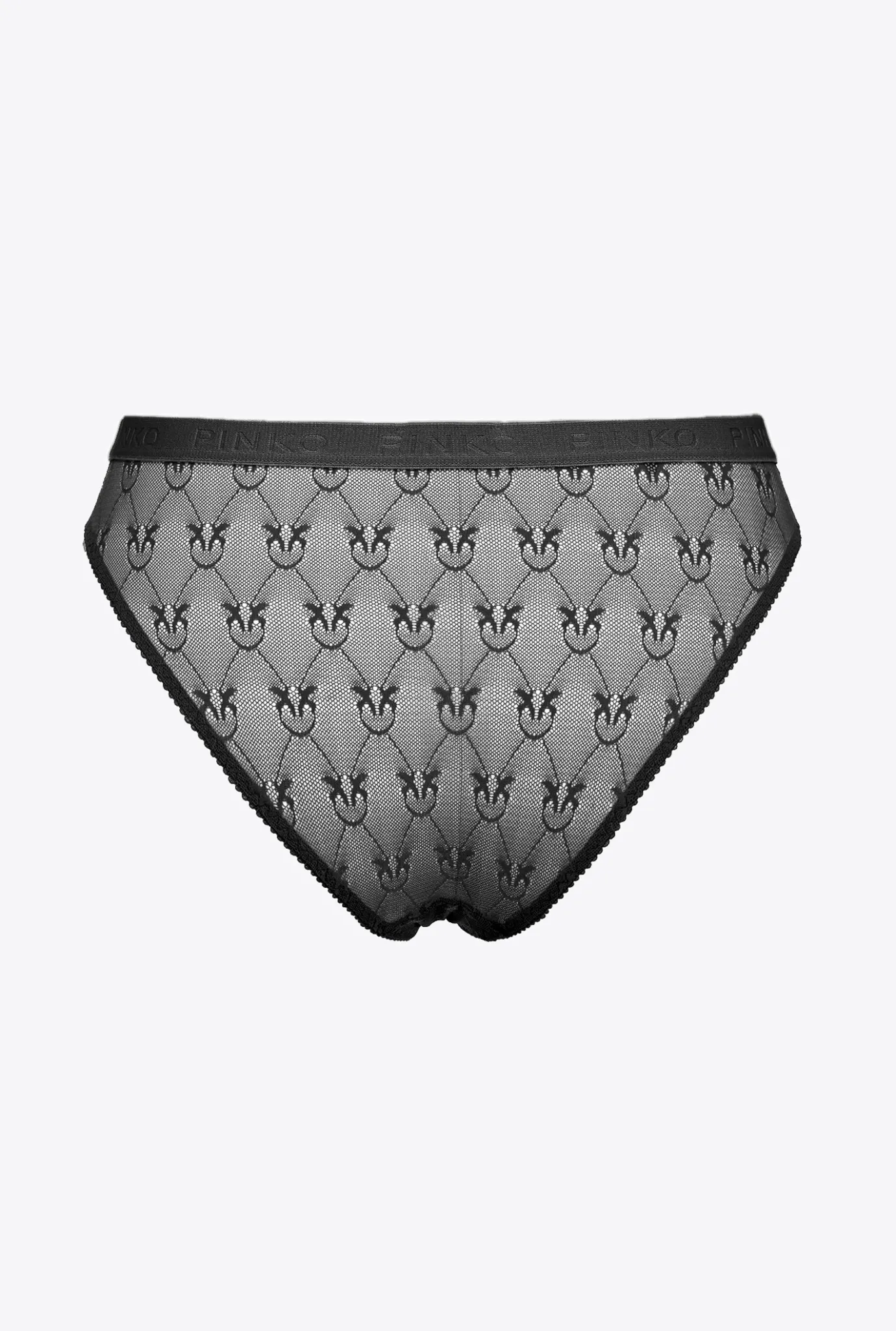 Lingerie|PINKO Slip En Dentelle Noir Limousine