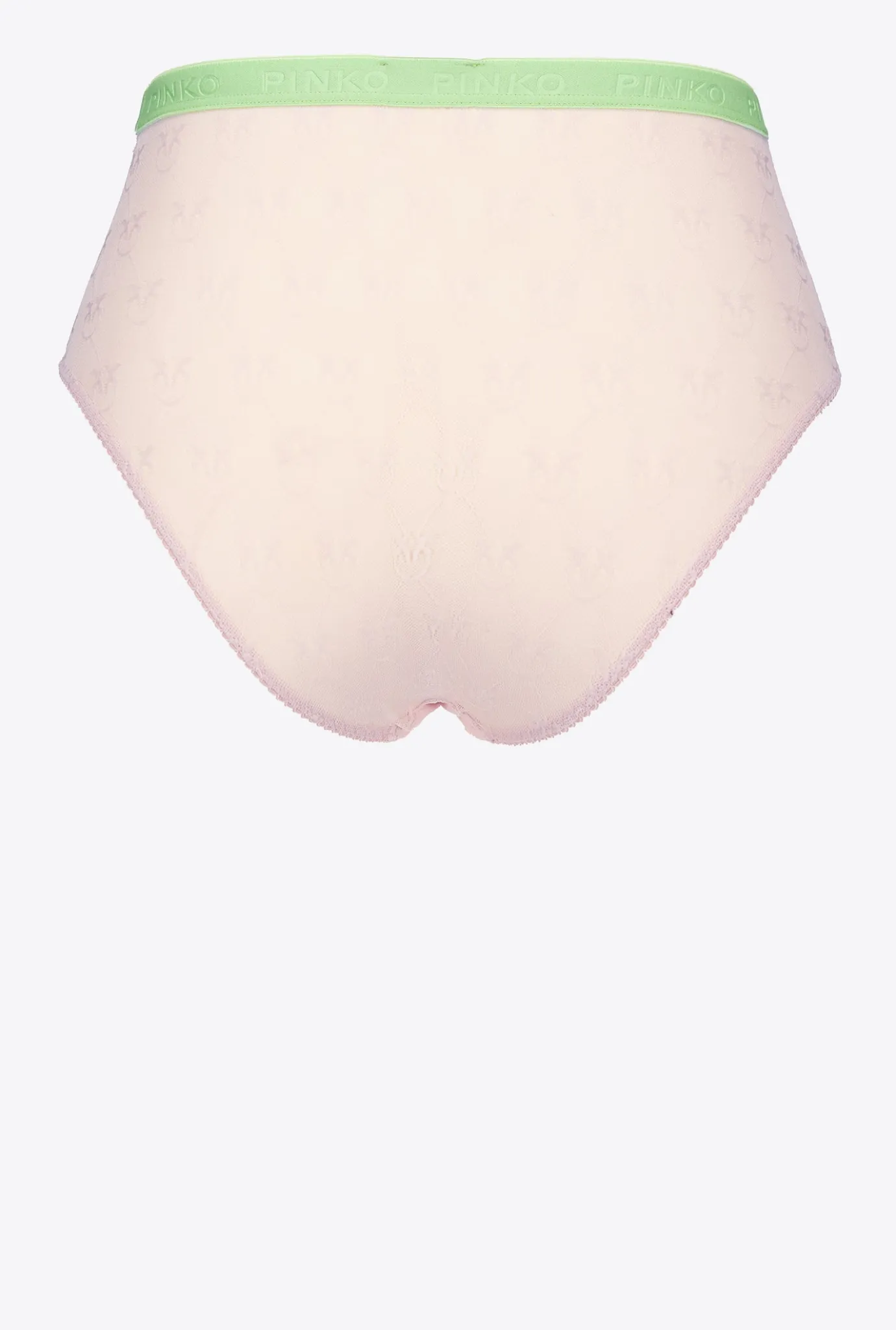 Lingerie|PINKO Slip En Dentelle Taille Haute Rose/Vert