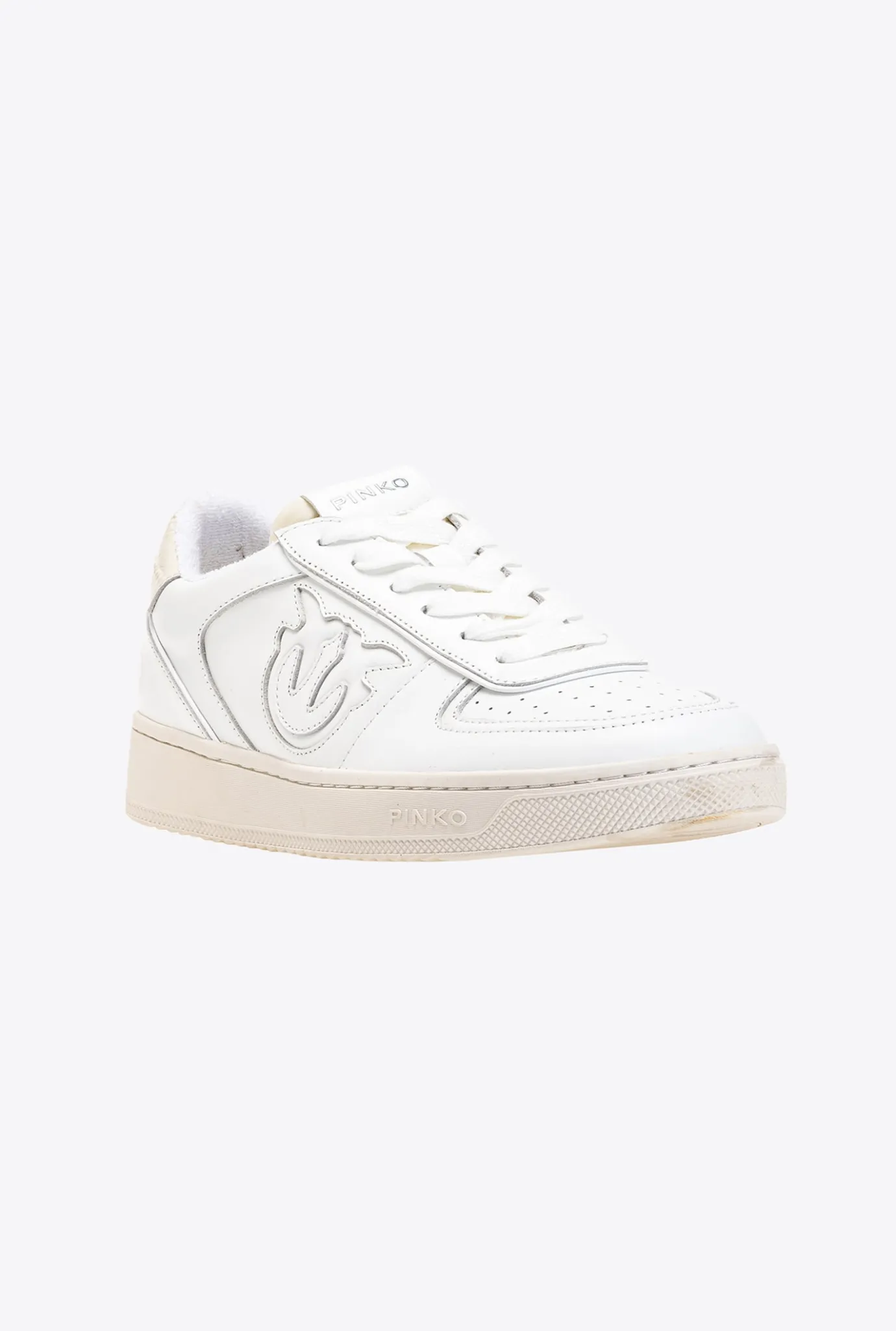 Chaussures|PINKO Sneakers A Empiecements Blanc Brill.