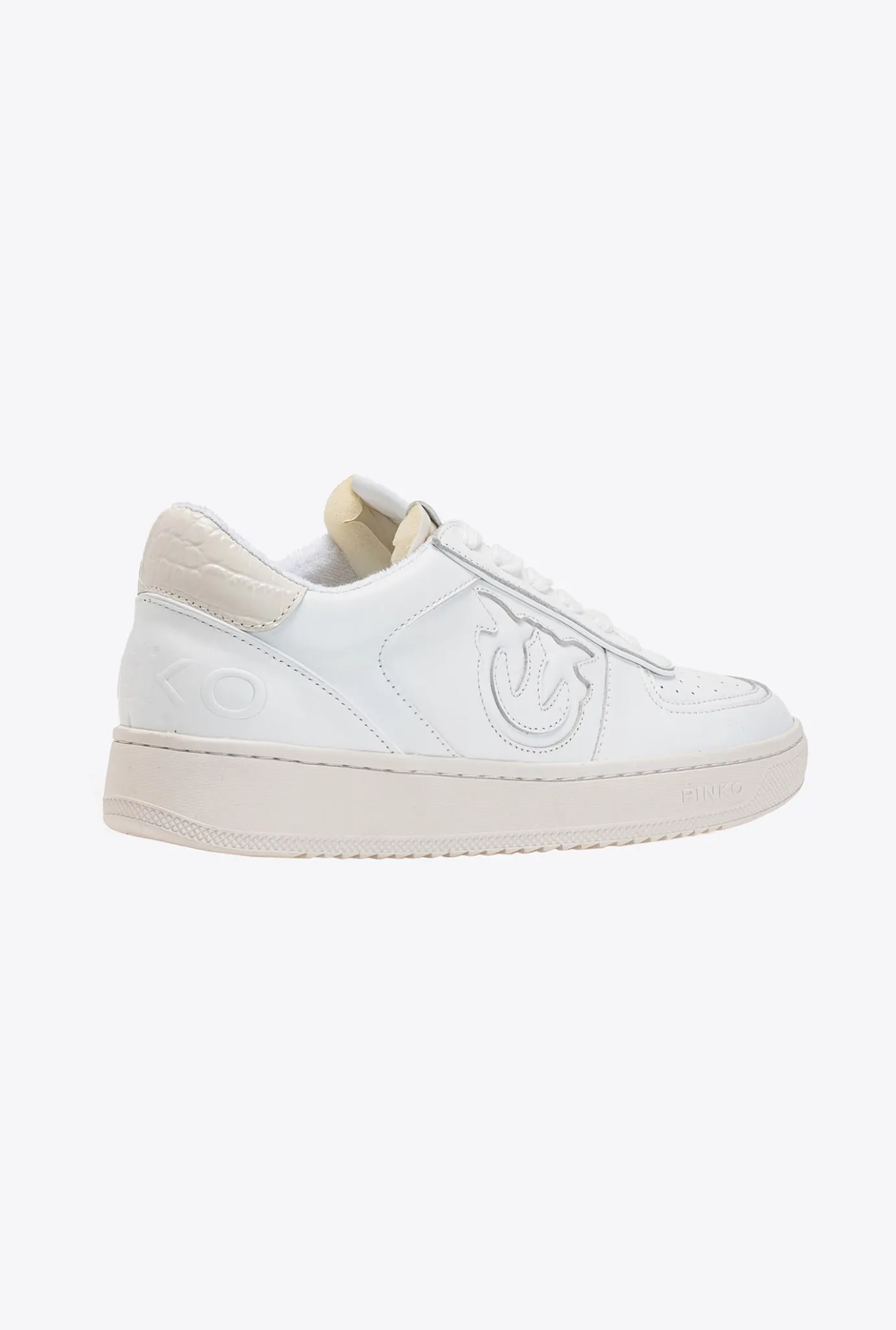 Chaussures|PINKO Sneakers A Empiecements Blanc Brill.