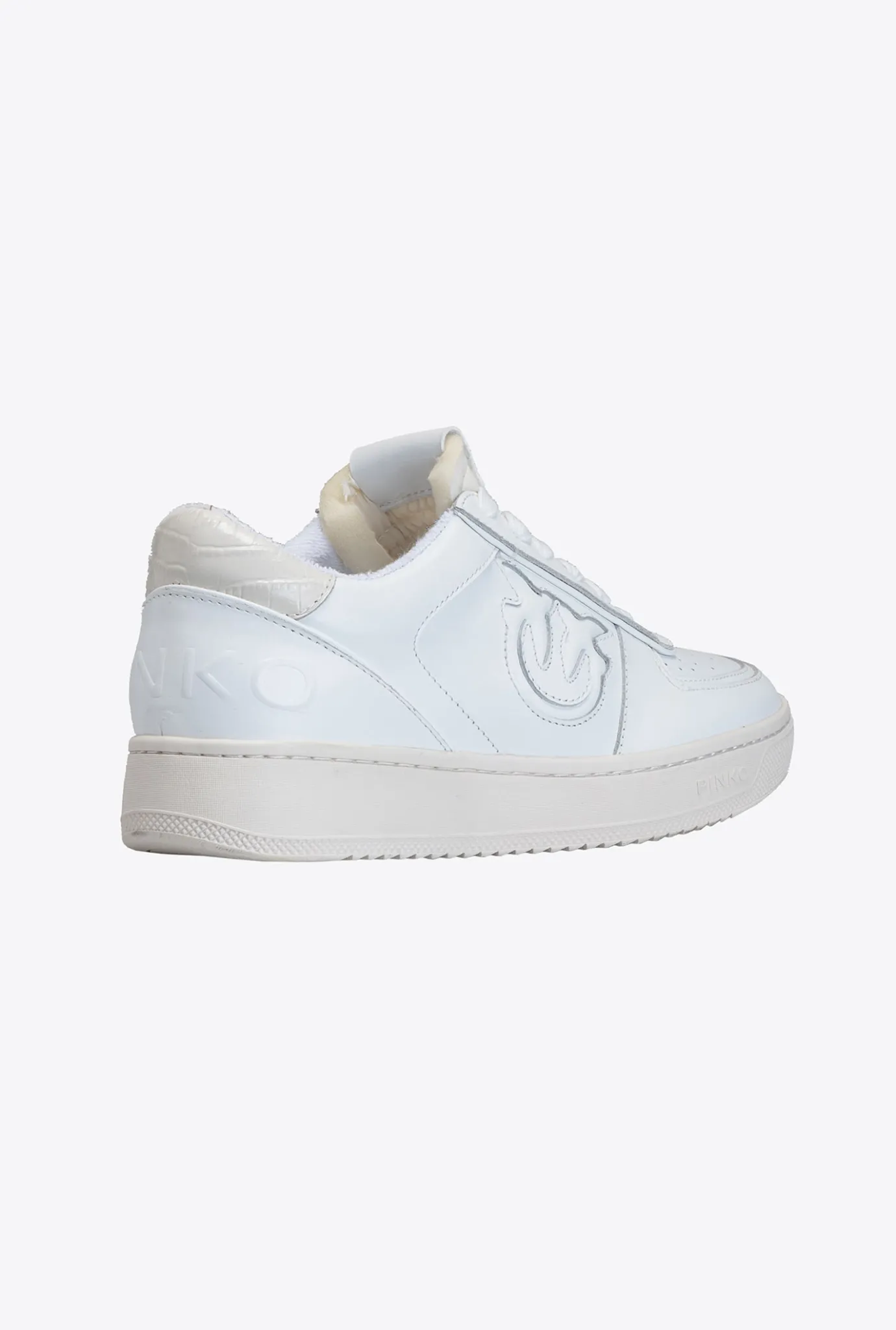 Chaussures|PINKO Sneakers Baskets A Empiecements Blanc Brill.