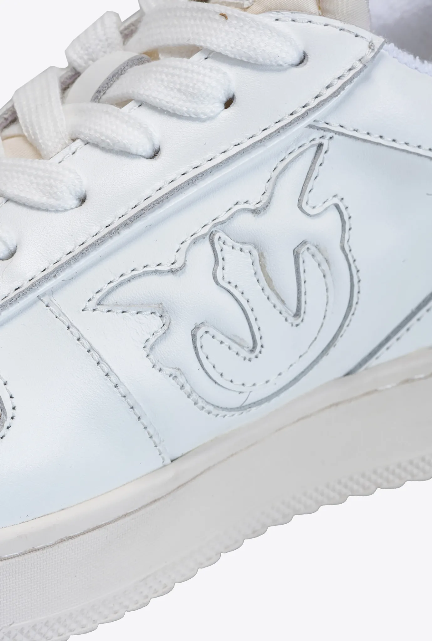 Chaussures|PINKO Sneakers Baskets A Empiecements Blanc Brill.