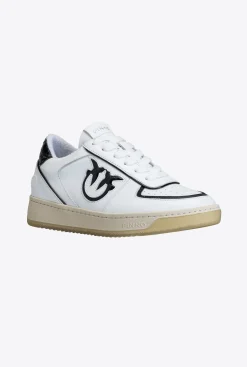 Chaussures|PINKO Sneakers Baskets A Empiecements Blanc/Noir
