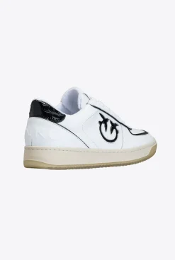 Chaussures|PINKO Sneakers Baskets A Empiecements Blanc/Noir