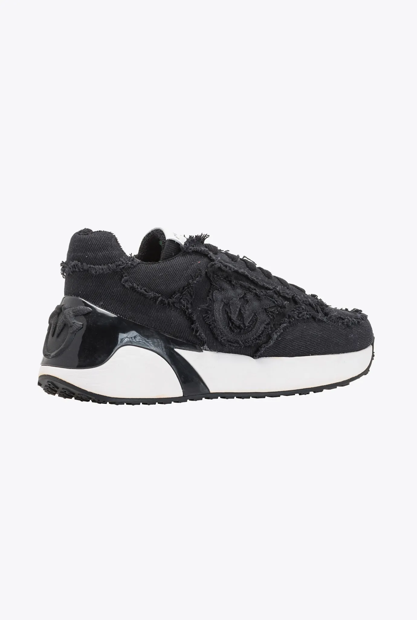 Chaussures|PINKO Sneakers En Denim Noir Limousine