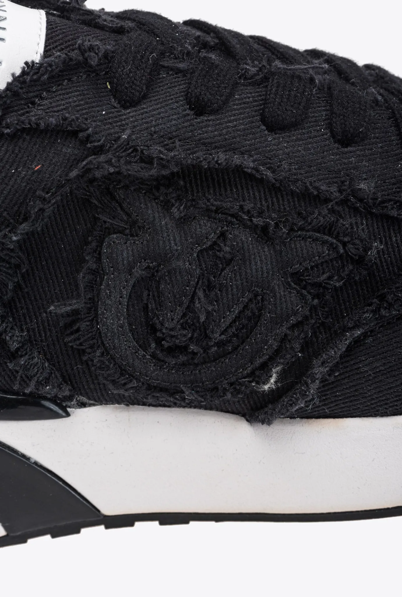 Chaussures|PINKO Sneakers En Denim Noir Limousine