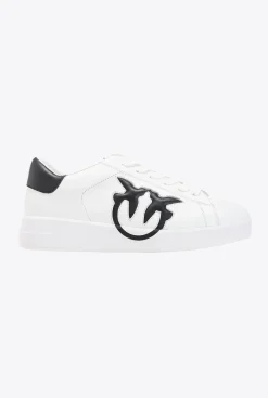 Chaussures|PINKO Sneakers Plates A Logo Blanc/Noir