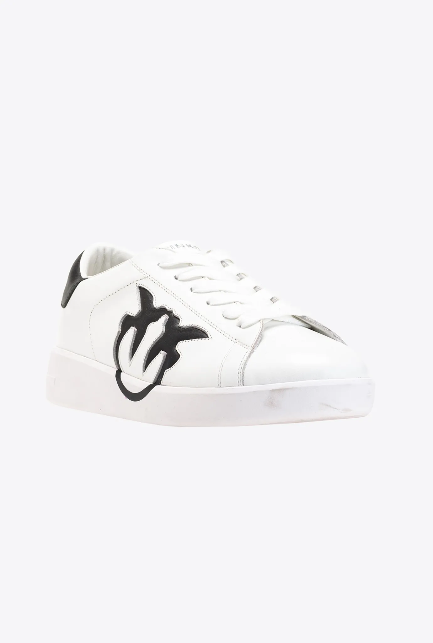 Chaussures|PINKO Sneakers Plates A Logo Blanc/Noir