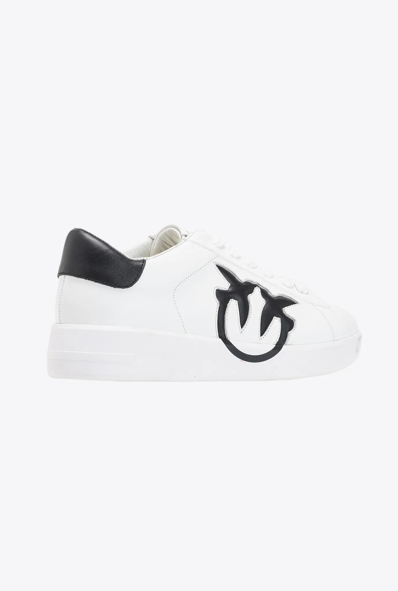 Chaussures|PINKO Sneakers Plates A Logo Blanc/Noir