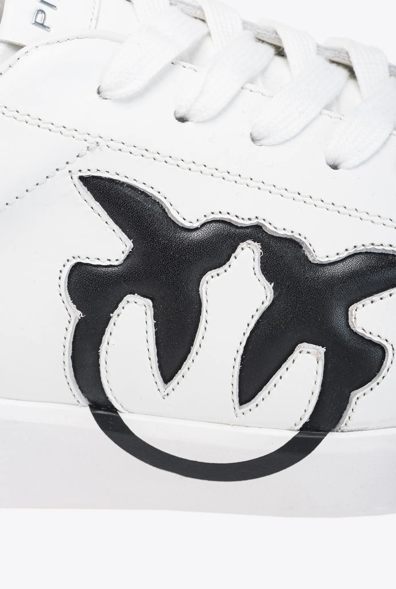 Chaussures|PINKO Sneakers Plates A Logo Blanc/Noir